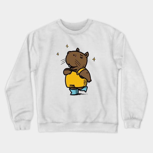 Capybara Crewneck Sweatshirt by yuamaral